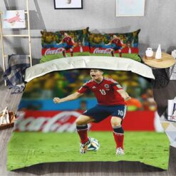 James Rodriguez Spanish Club Real Madrid Bedding Set Gift For Valentine's Day
