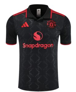 Manchester United Black Polo 25-26