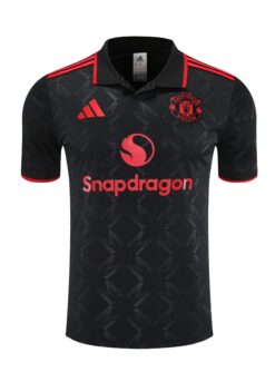 Manchester United Black Polo 25-26