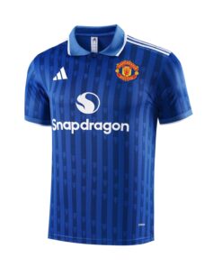 Manchester United Blue Polo Kit 25-26