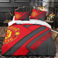 Manchester United Football Club Bedding Sets Gift For Birthday, Father's Day, Mother's Day
