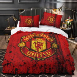 Manchester United Football Club Bedding Sets, Gift For Mother's Day, Father's Day, Christmas