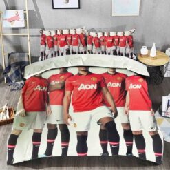 Manchester United Team 2013 Bedding Set Gift For Valentine's Day