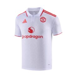 Manchester United White Polo Kit 25-26
