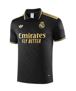 Real Madrid Black Polo Kit 25-26