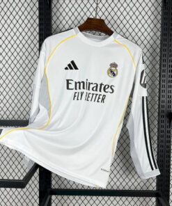 Real Madrid Home Long Sleeve Fans Kit 25-26