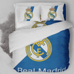 Real Madrid Logo Duvet Cover, Bedding Set Gift For Christmas, Black Friday, Thanksgiving, Black Friday