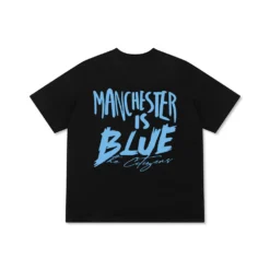 T-Shirt Relaxed Fit Soccer Manchester is Blue